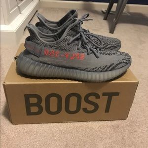 The adidas Yeezy 350 Boost is a low-top sneaker